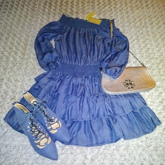 Michael Kors Off The Shoulder Dress - Picture 2 of 2